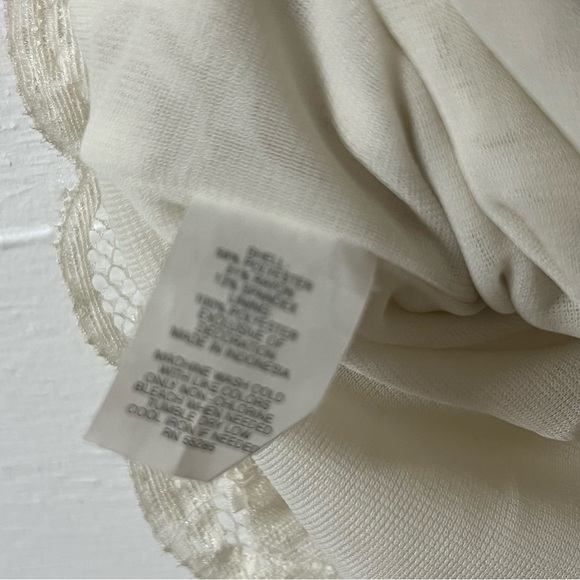 Vintage Express Y2K 90’s Babydoll Lace Sleeveless Tank Top Ivory Size Small. - Picture 8 of 8